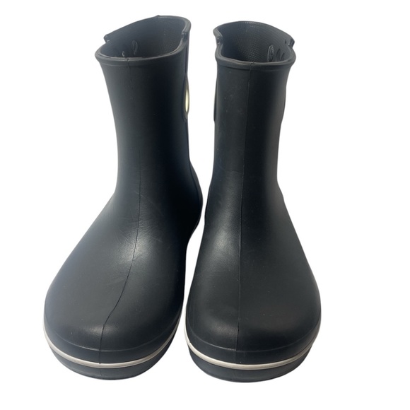 CROCS Black Winter Rain Boots Ankle Height Waterproof - Picture 3 of 9